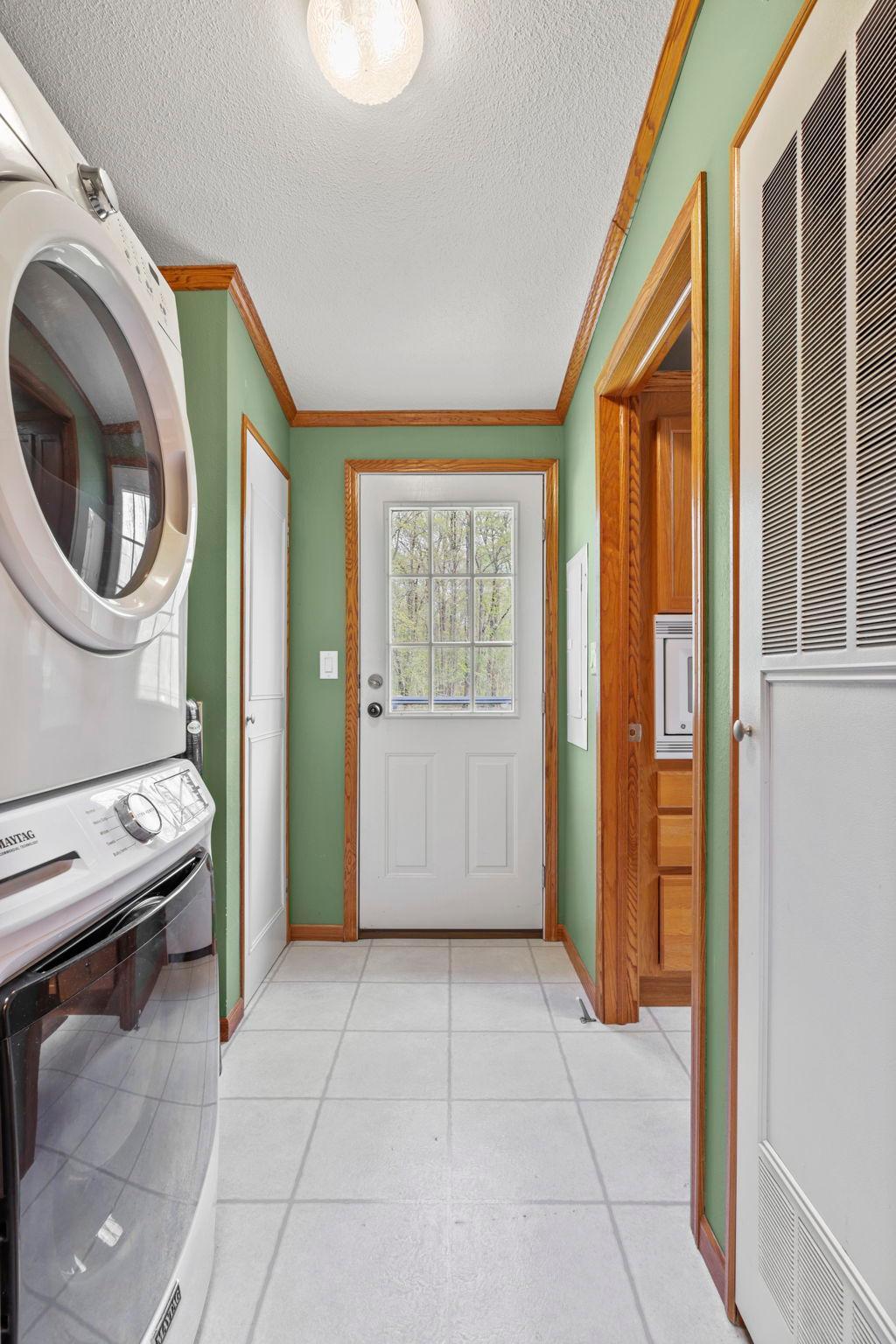 Laundry room right off Kitchen.