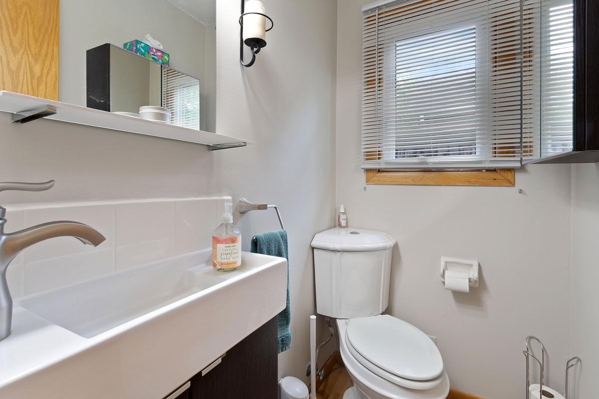 Main level half bath