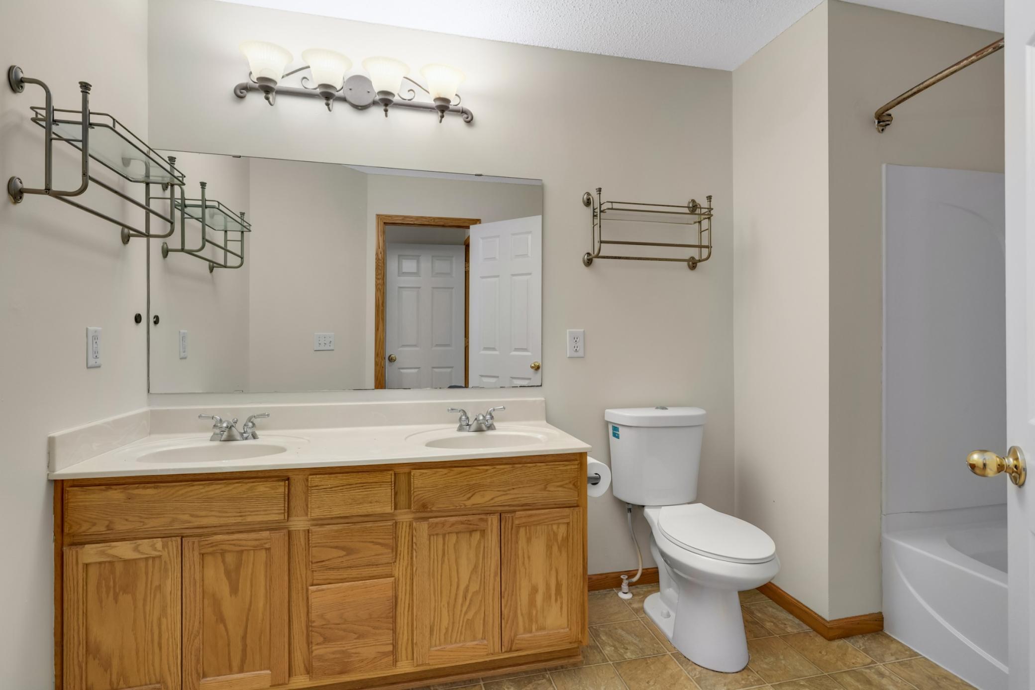Primary Bath with Double Vanity