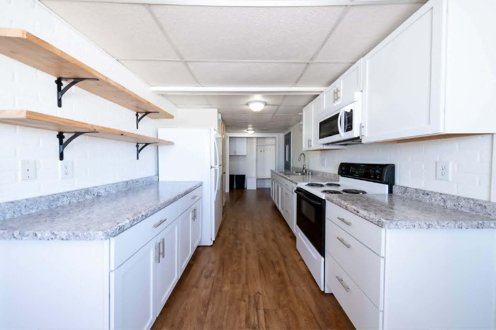 kitchen in lower unit