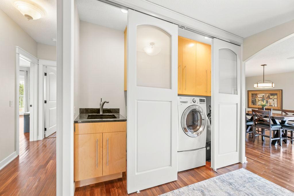 Laundry, Sink, Closets
