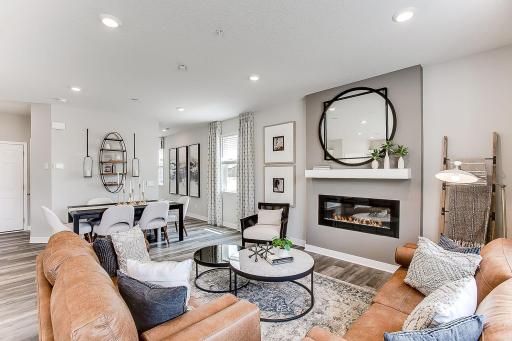 Another view of the spacious main floor. *Model home, colors and finishes will vary.