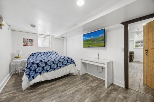 Bonus room in the basement. Currently a non conforming bedroom. Add a egress window and add an offical bedroom