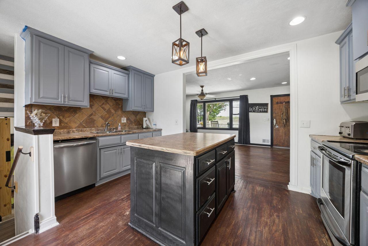 When in the kitchen you are able to stay connected with open layout to connect you to the living room or the deck