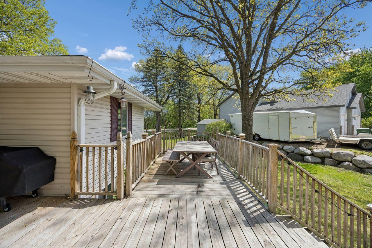 Back deck is open and full of sun. Just waiting to host your family and possible friends