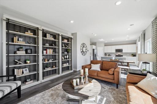 Another view point of the main level living room. Photo of model, colors & options will vary.