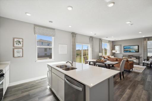 Welcome home to 2391 Highview Terrace! The open layout provides a wonderful area to cook and entertain. Photo of model, colors & options will vary.