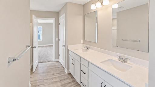 Primary Ensuite Bath - Staged Photo.