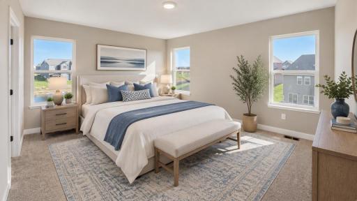 A beautiful and spacious retreat in the Primary Bedroom.