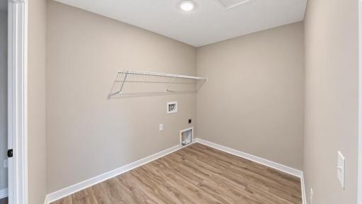 Upstairs Laundry - Actual home