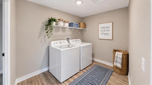 Upstairs Laundry - Staged photo
