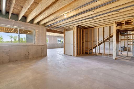 Unfinished Family Room- All Images of a previous Model