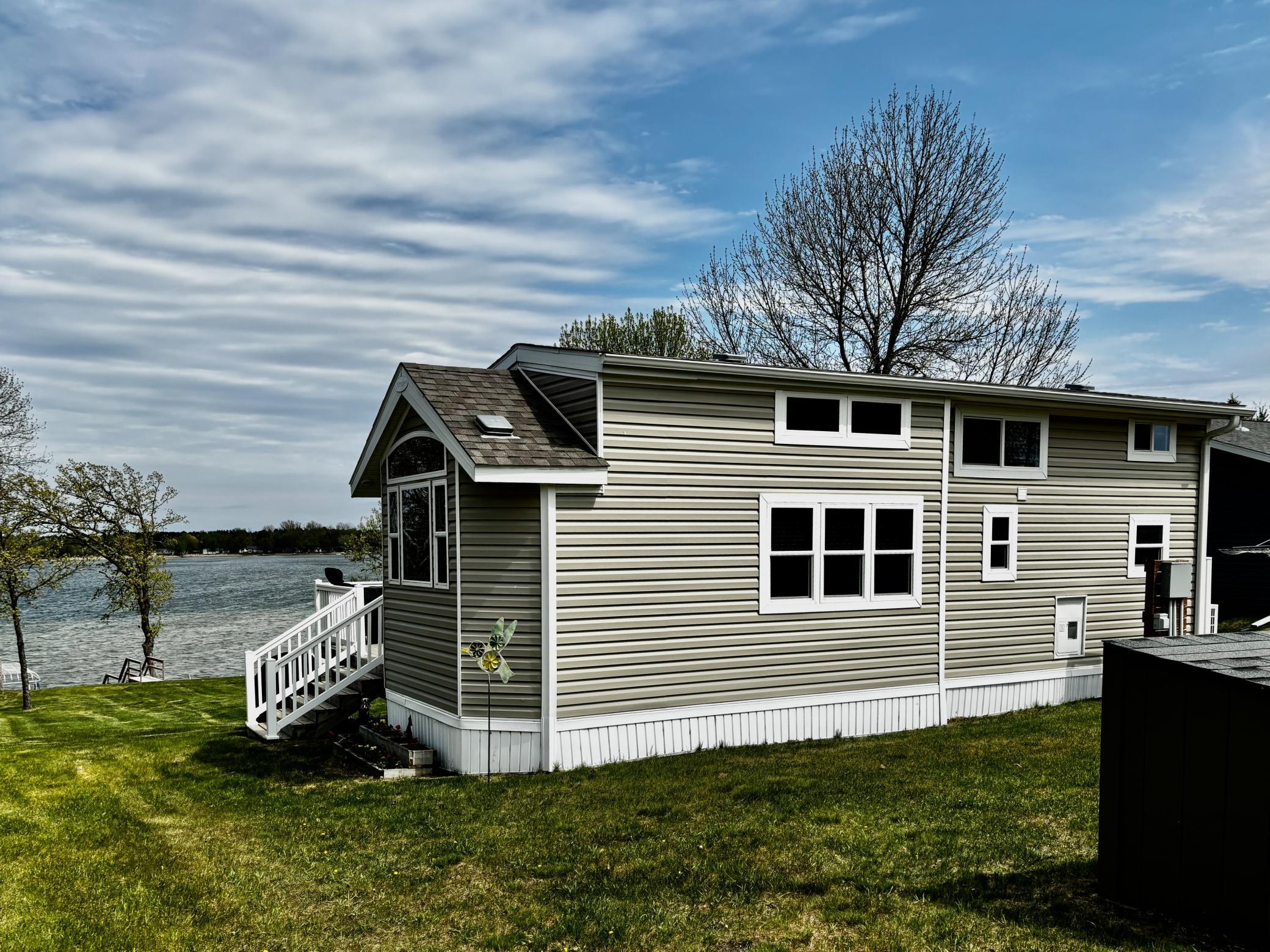 Back of Park Model to Lake