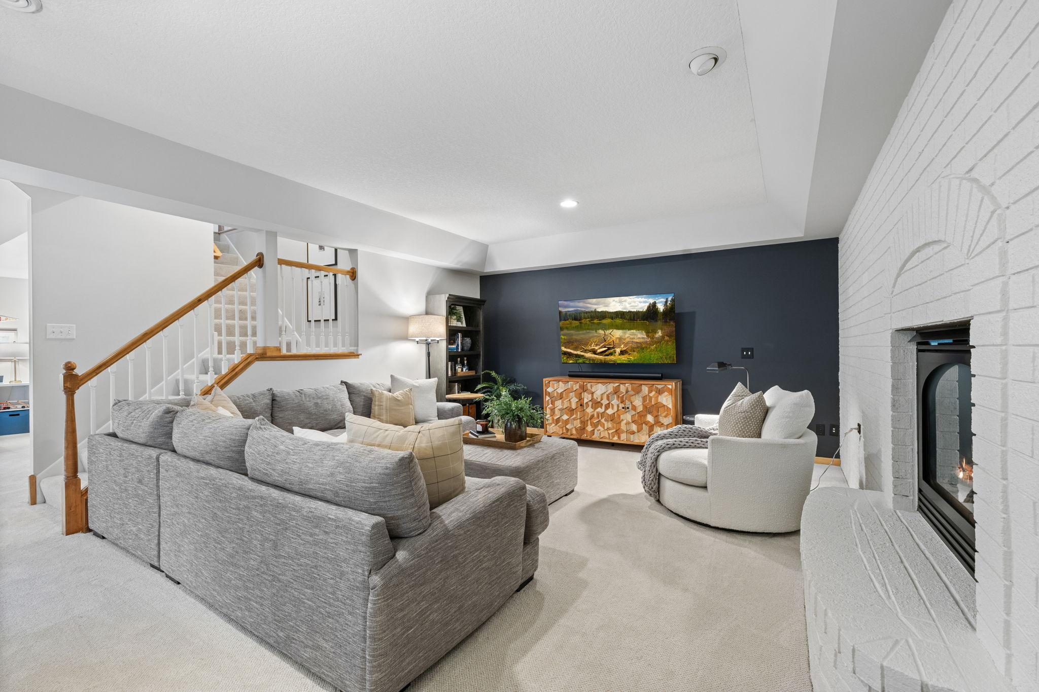 Lower level family room