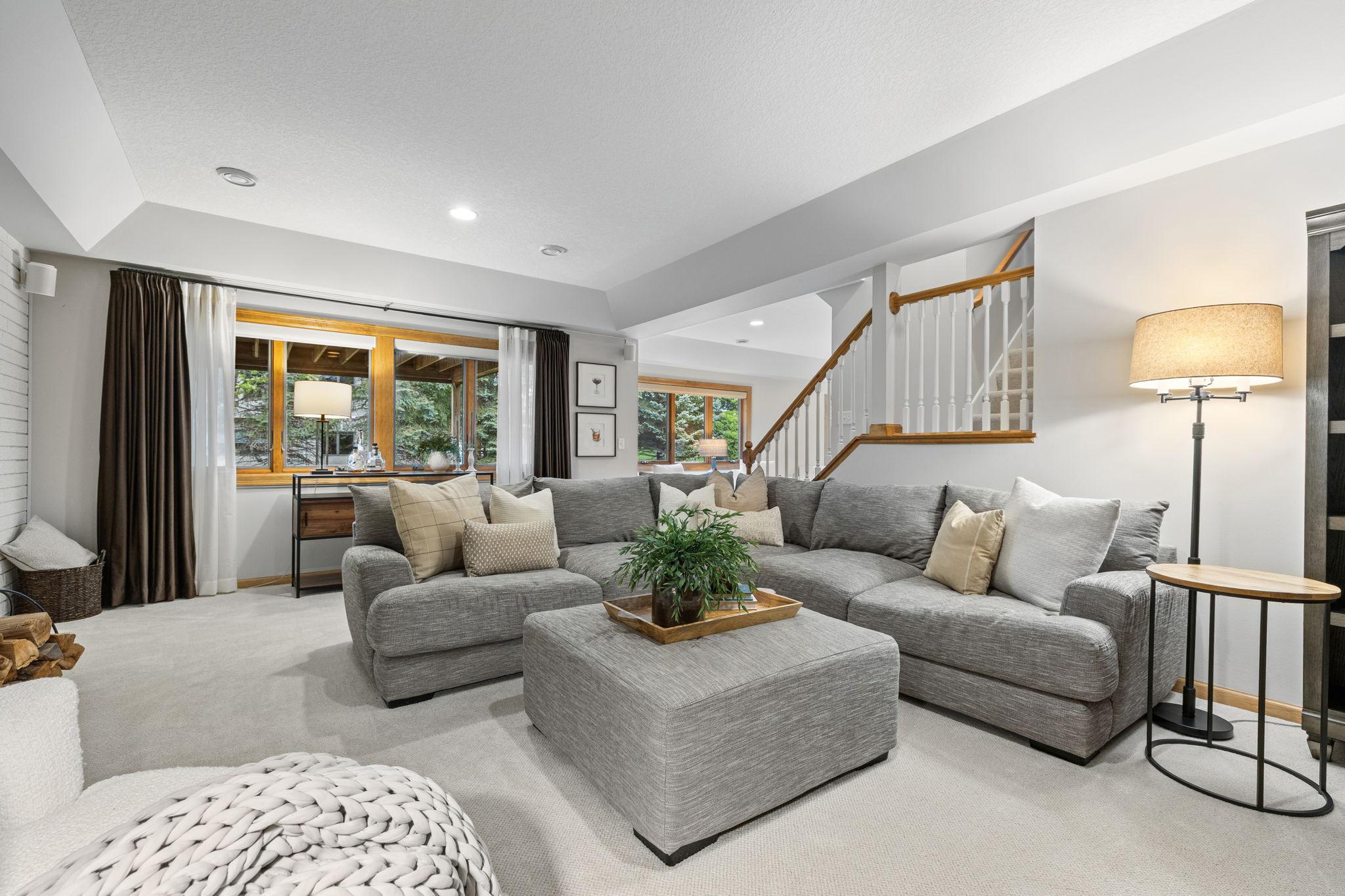 Lower level family room