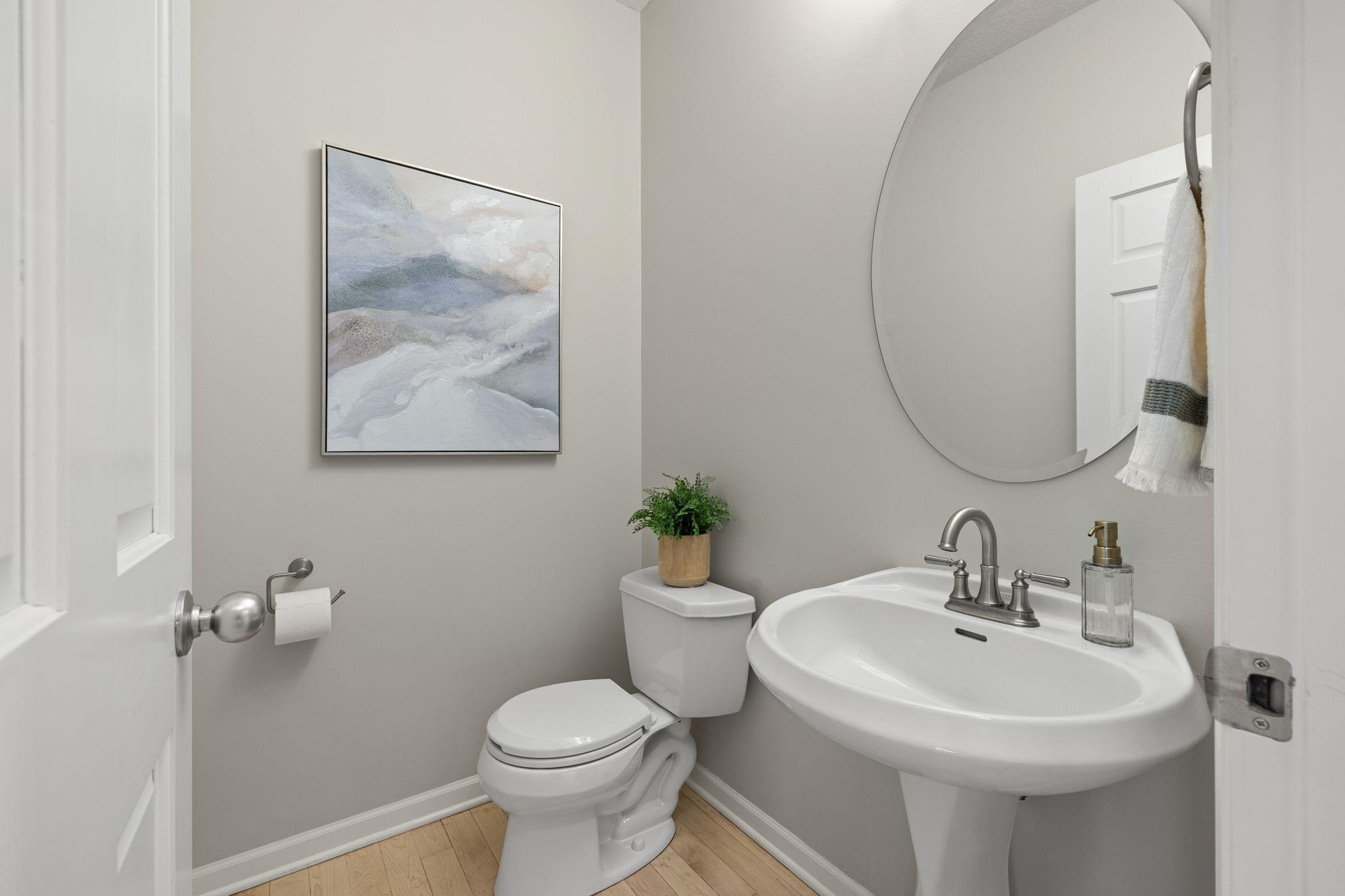 Main-level half bath