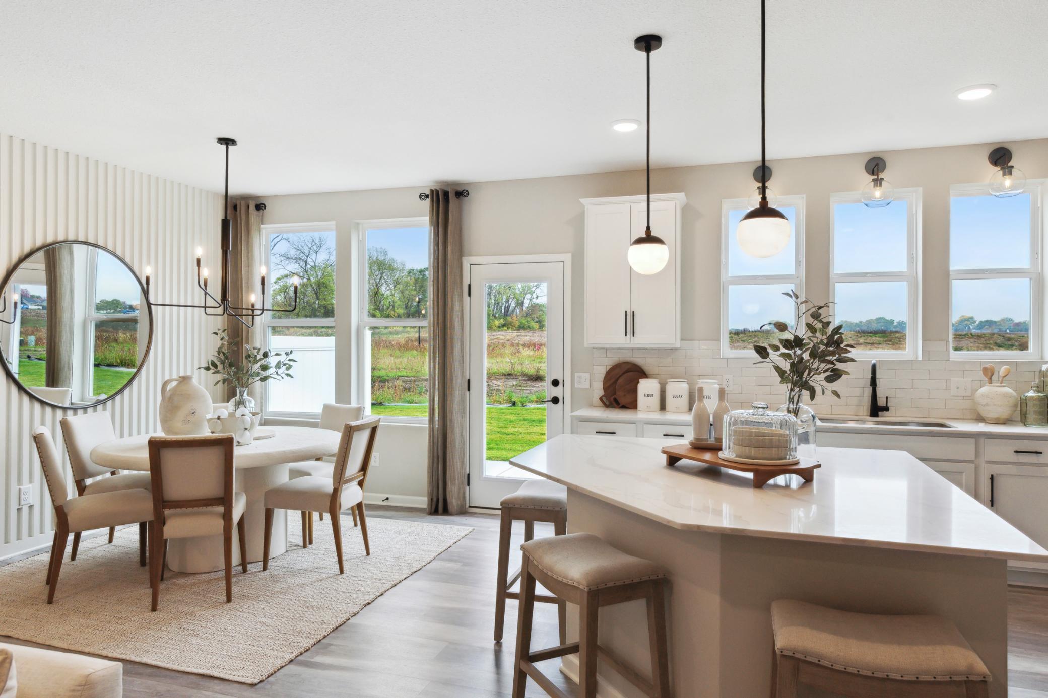 Kitchen And Dining Room- Model Photo Photo