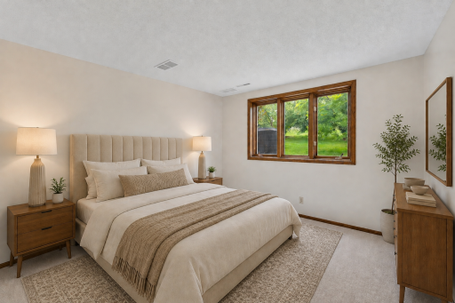 LL Guest Bed Virtually Staged