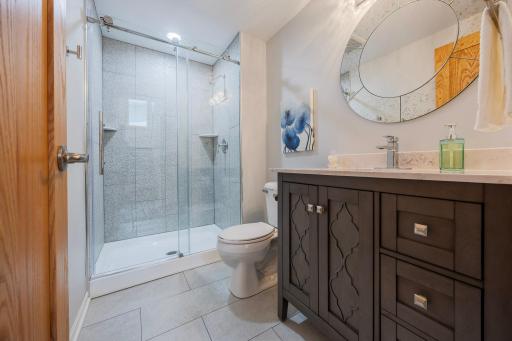 3/4 Lower Level bathroom with walk-in shower!