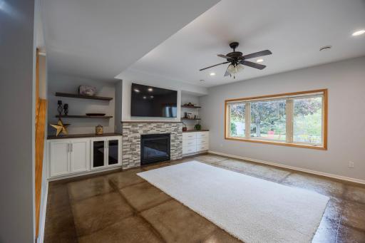 Tons of light looking out onto the amazing back yard from the family room!