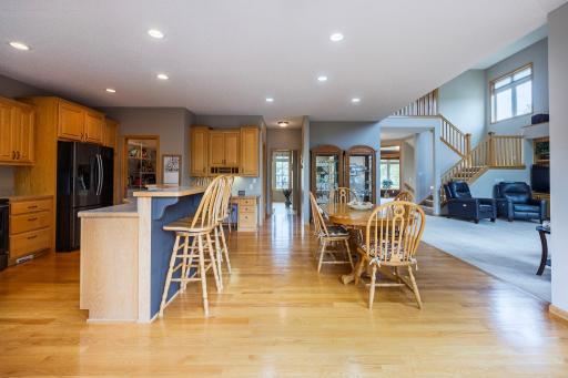 View all the way to the front door from the kitchen!