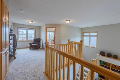 Reading nook/flex space on upper level landing!