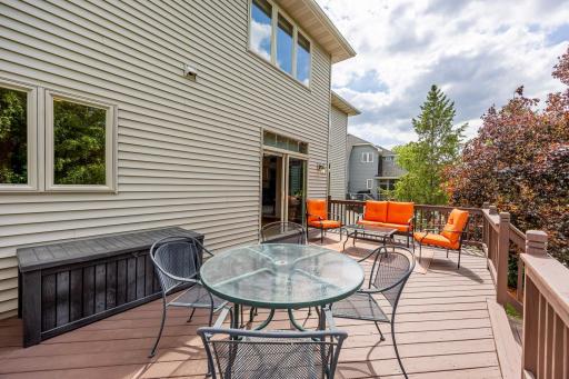 Maintenance free deck out back of dining room/kitchen!