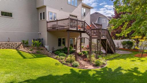 Stunning landscaping throughout the back yard!