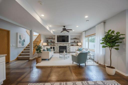 Virtually Staged lower level! The possibilities are endless!