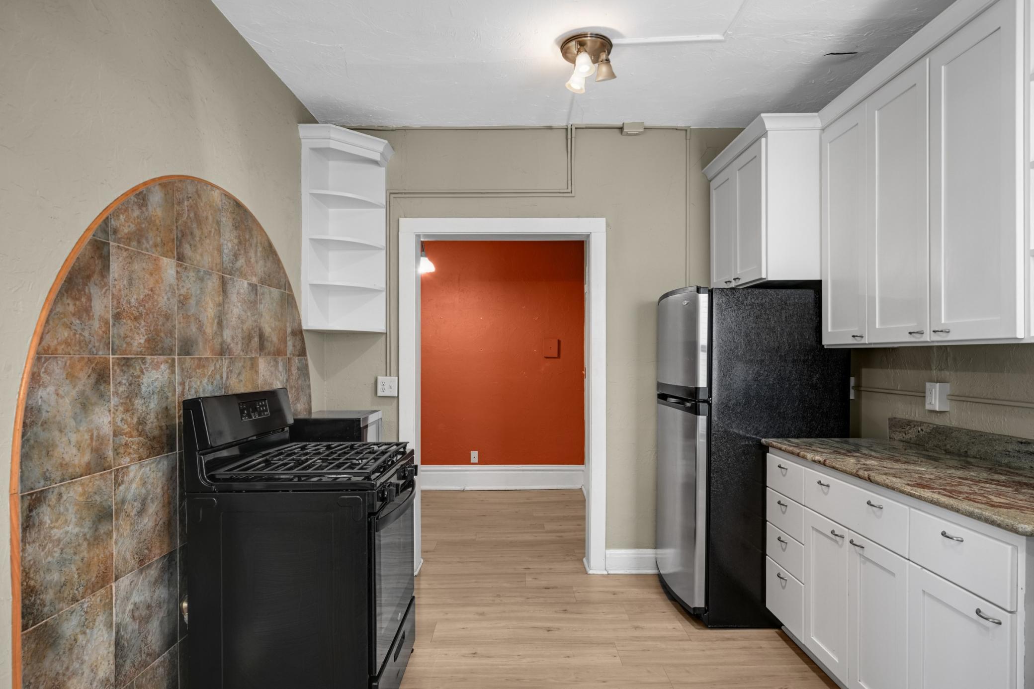 Bright kitchen with updated cabinetry