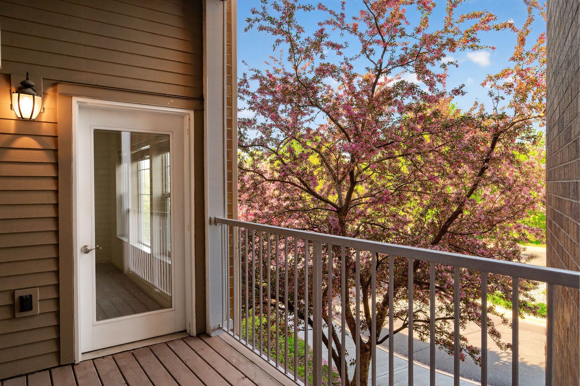 Beautiful views off the private balcony.