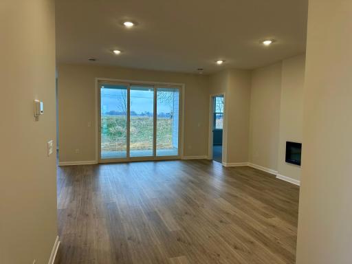 Wide open main level! With electric fireplace!