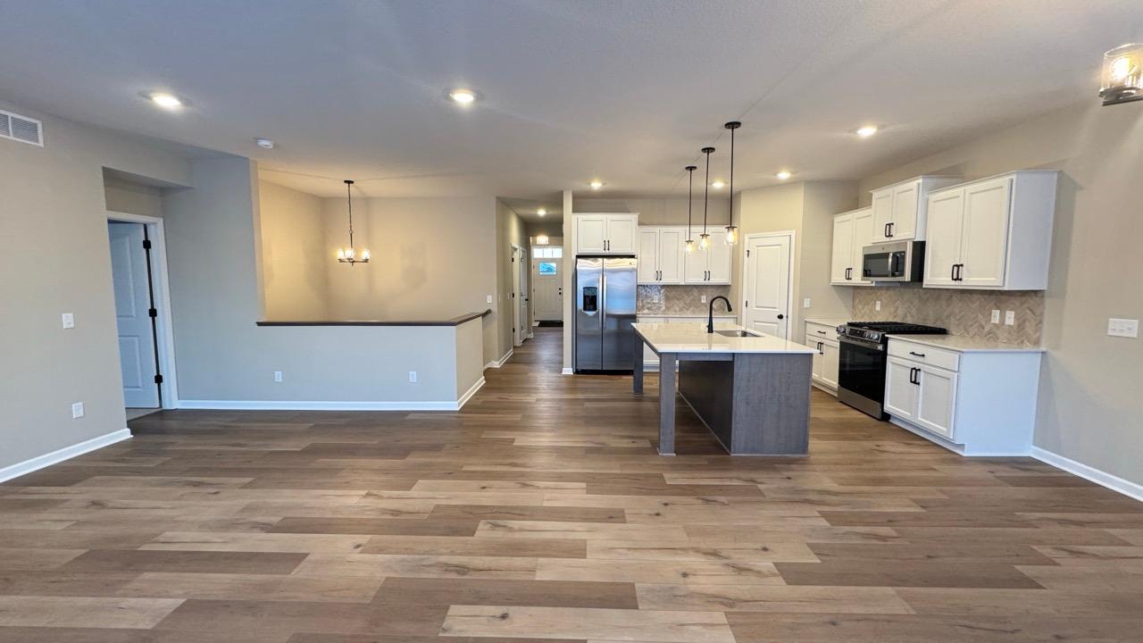 Open Concept Family or Gathering Room and kitchen