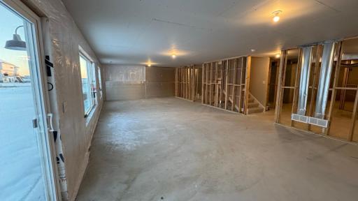 Bathroom is roughed in and ready for your finished basement touches