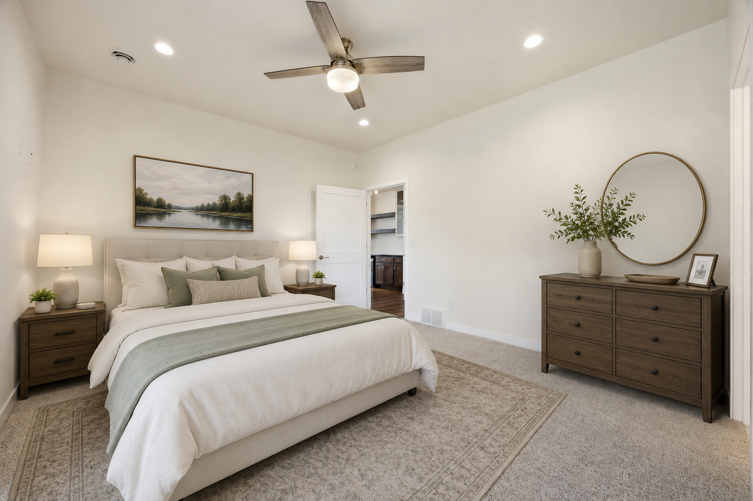 Primary Bedroom Virtually Staged