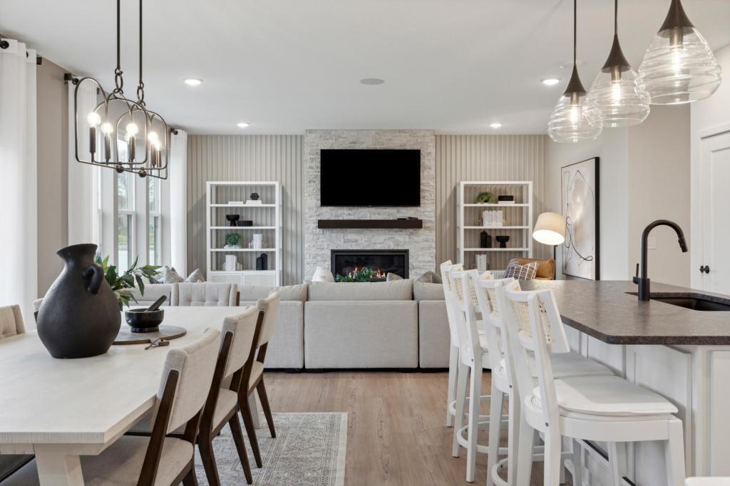 Photo is of a Mercer model home.