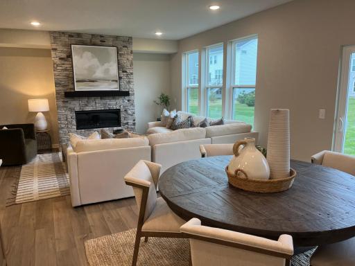 Same floorplan - staged. Large open living space