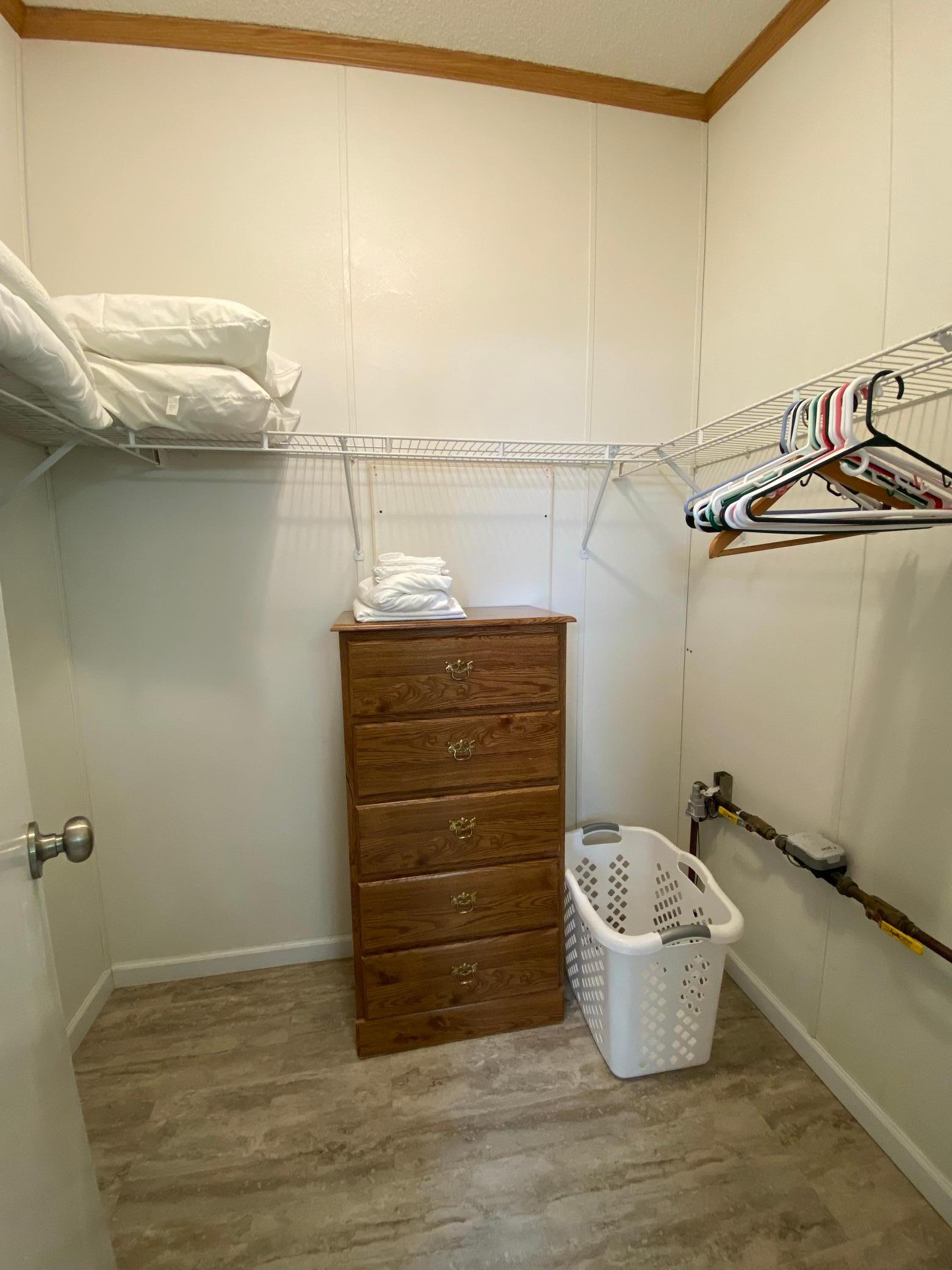 Owners walk-in closet
