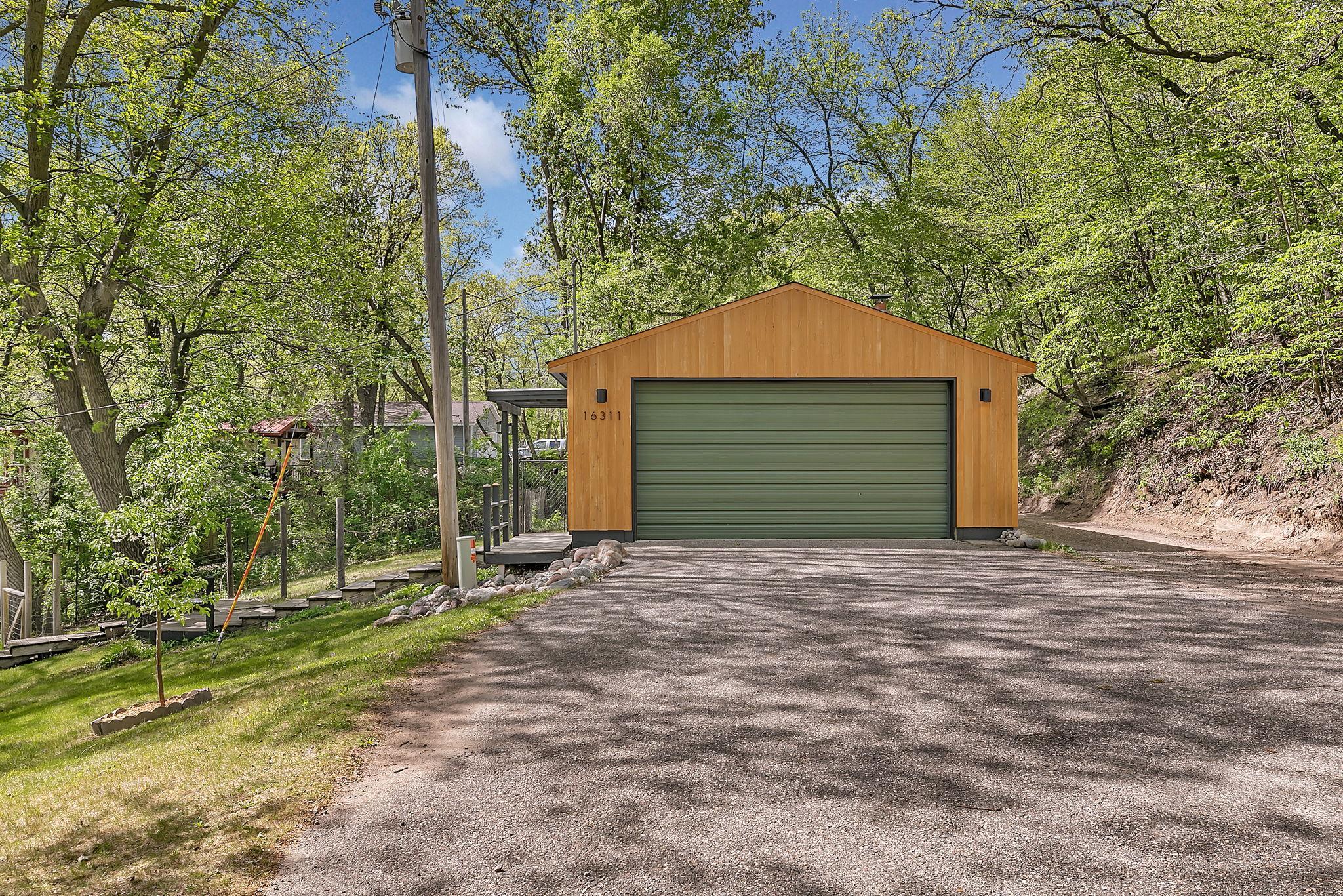 Two car garage