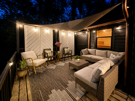 Upstairs deck lounge off main level bedroom