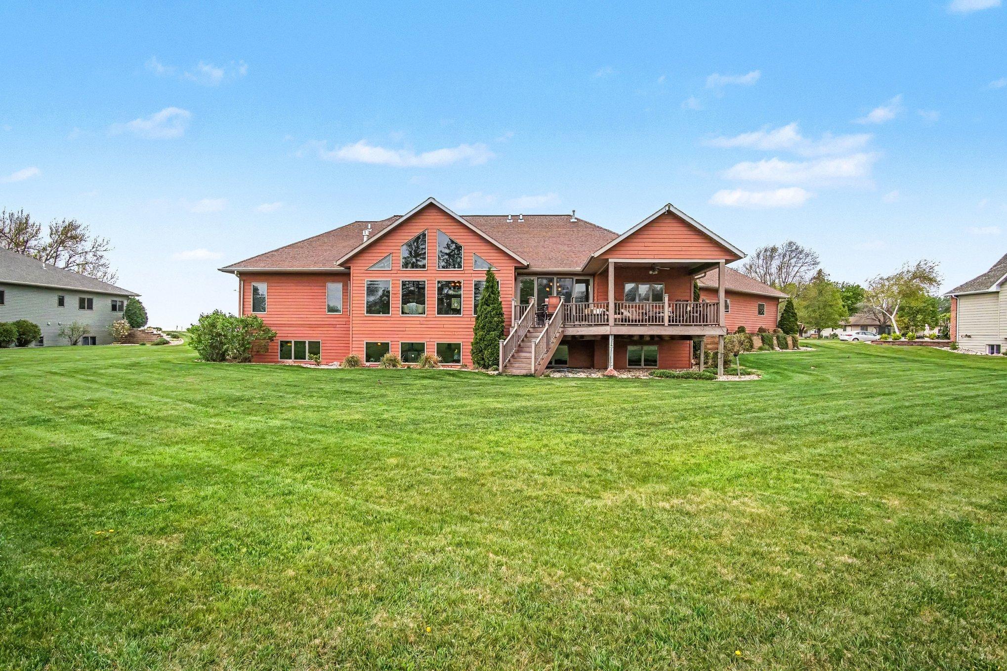 View of backyard