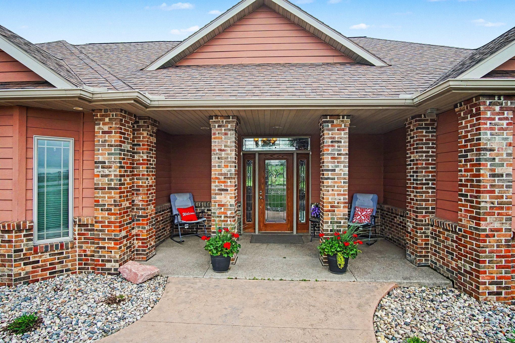 Beautiful covered front patio