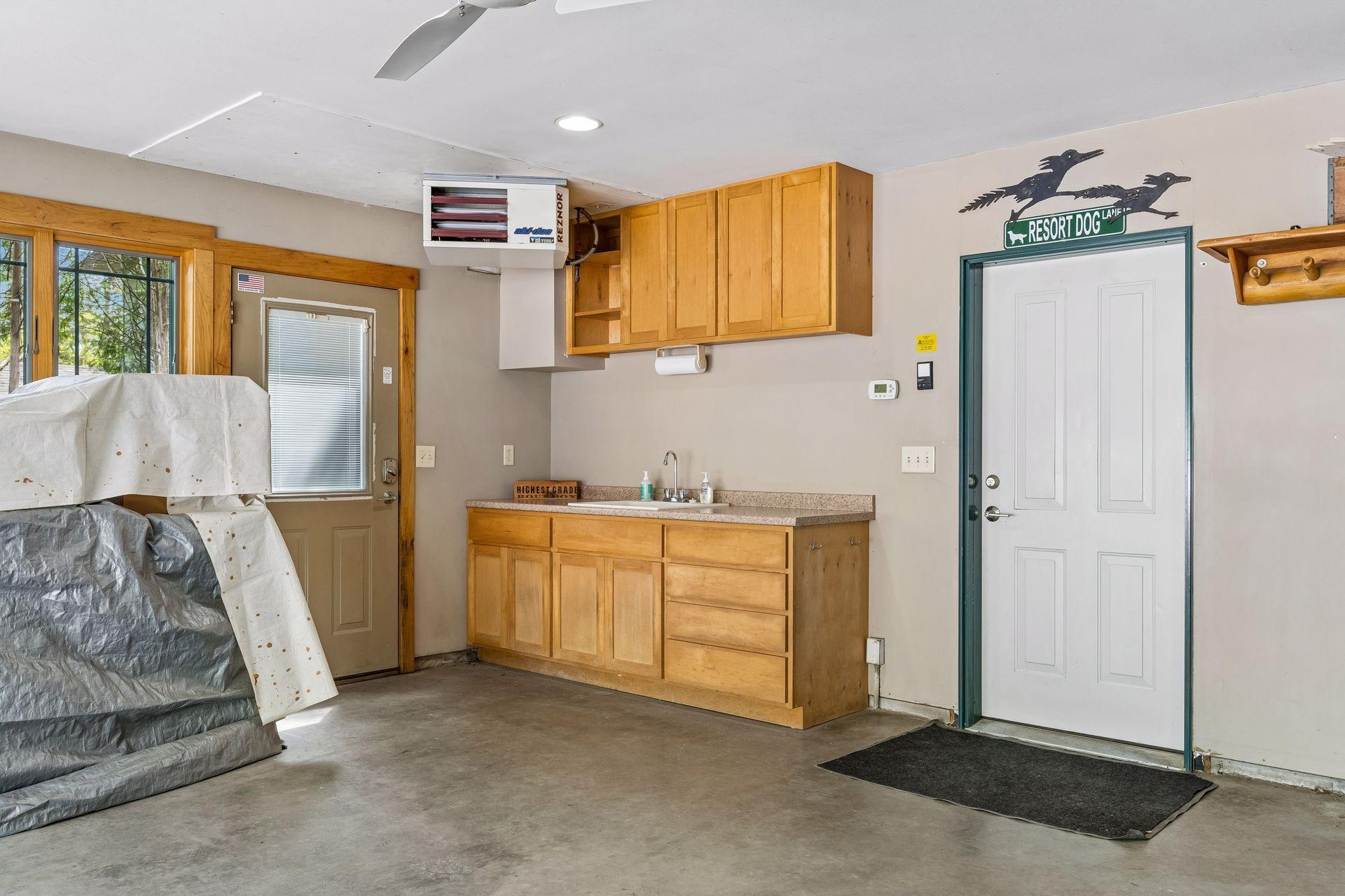 Large Heated Attached Garage