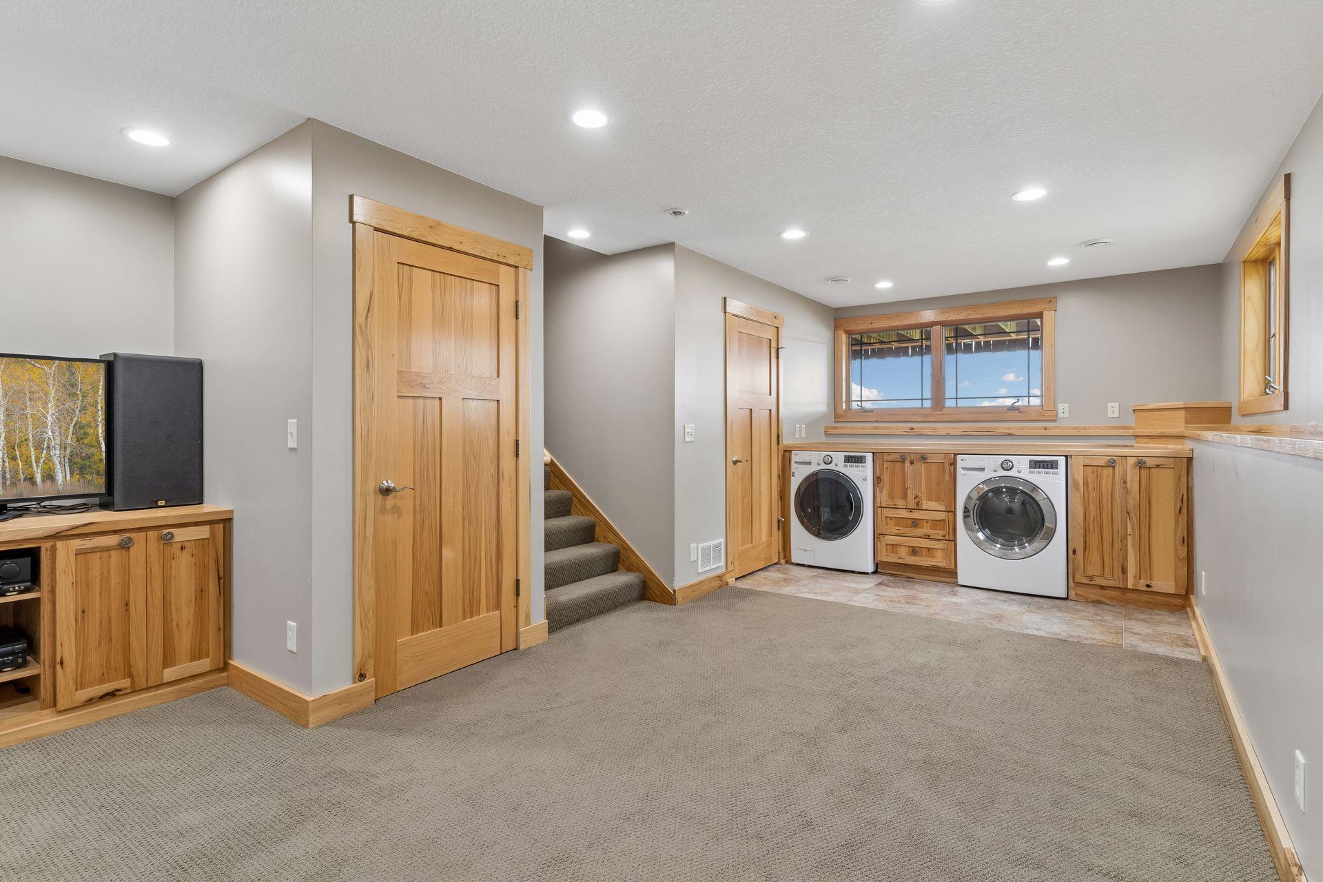 Bright Lower Level Bonus Room with Laundry