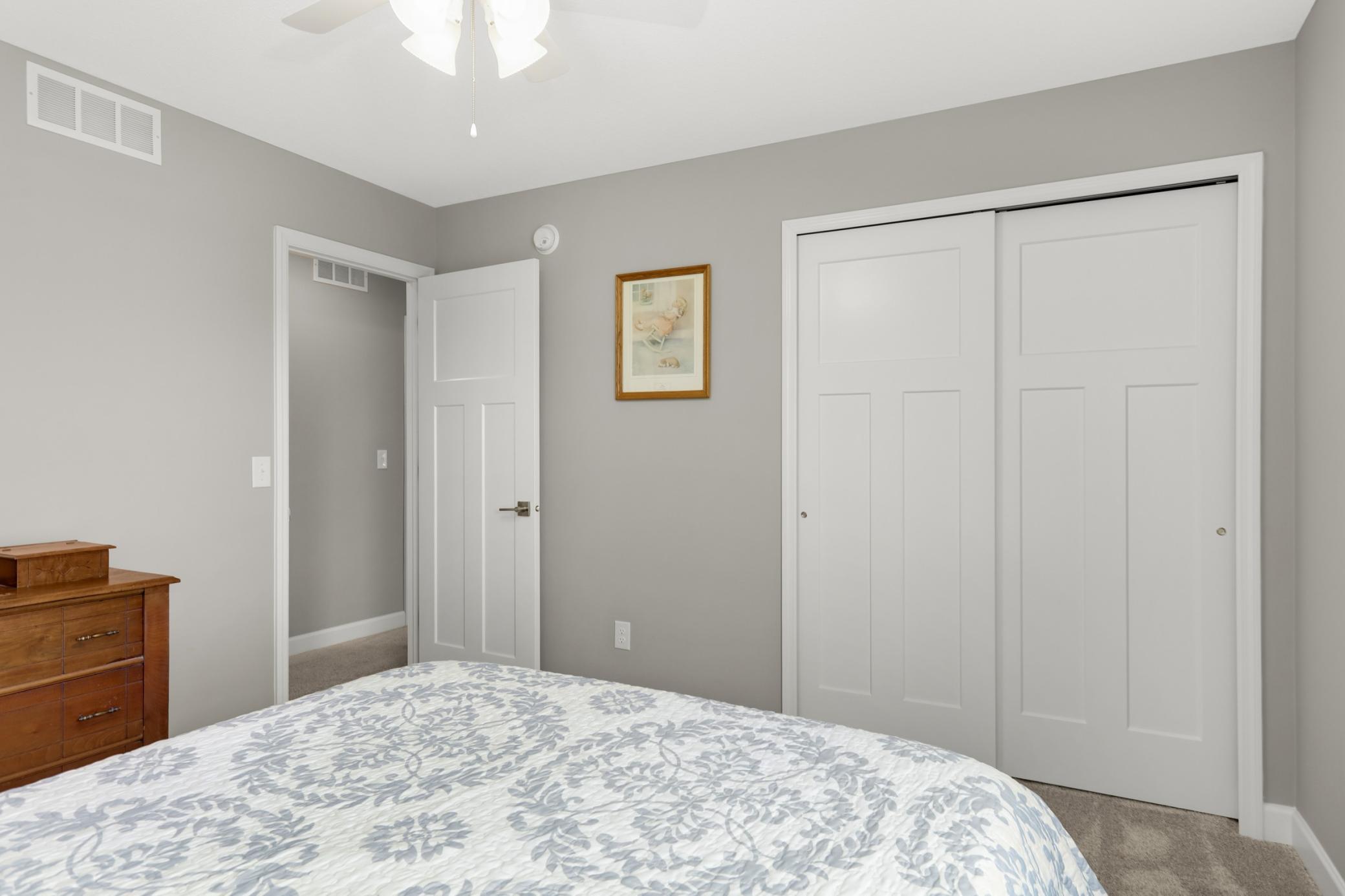 Another view of Bedroom #2 with the large closet.