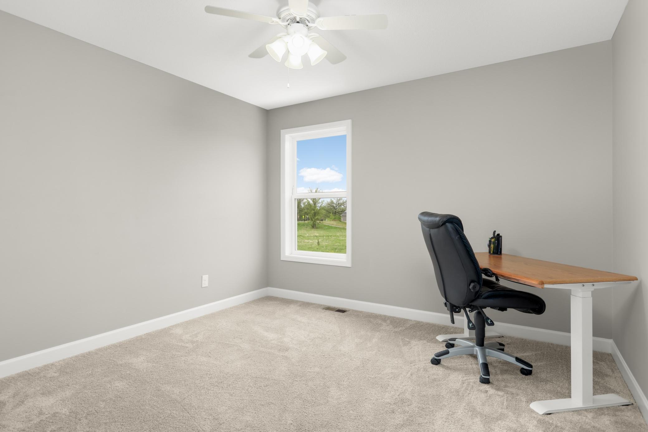 Upper level bedroom #3 or the perfect space for an office.