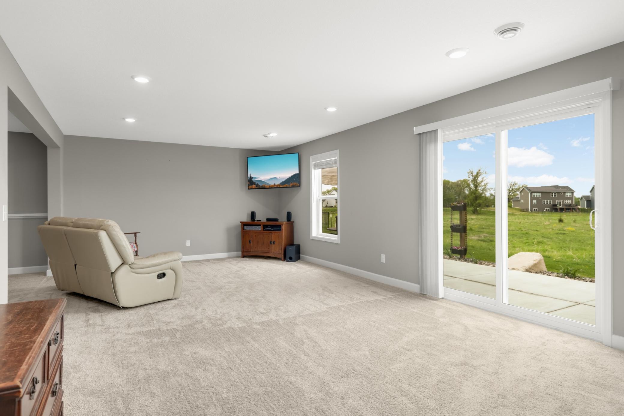 The lower level is a walkout to the patio.