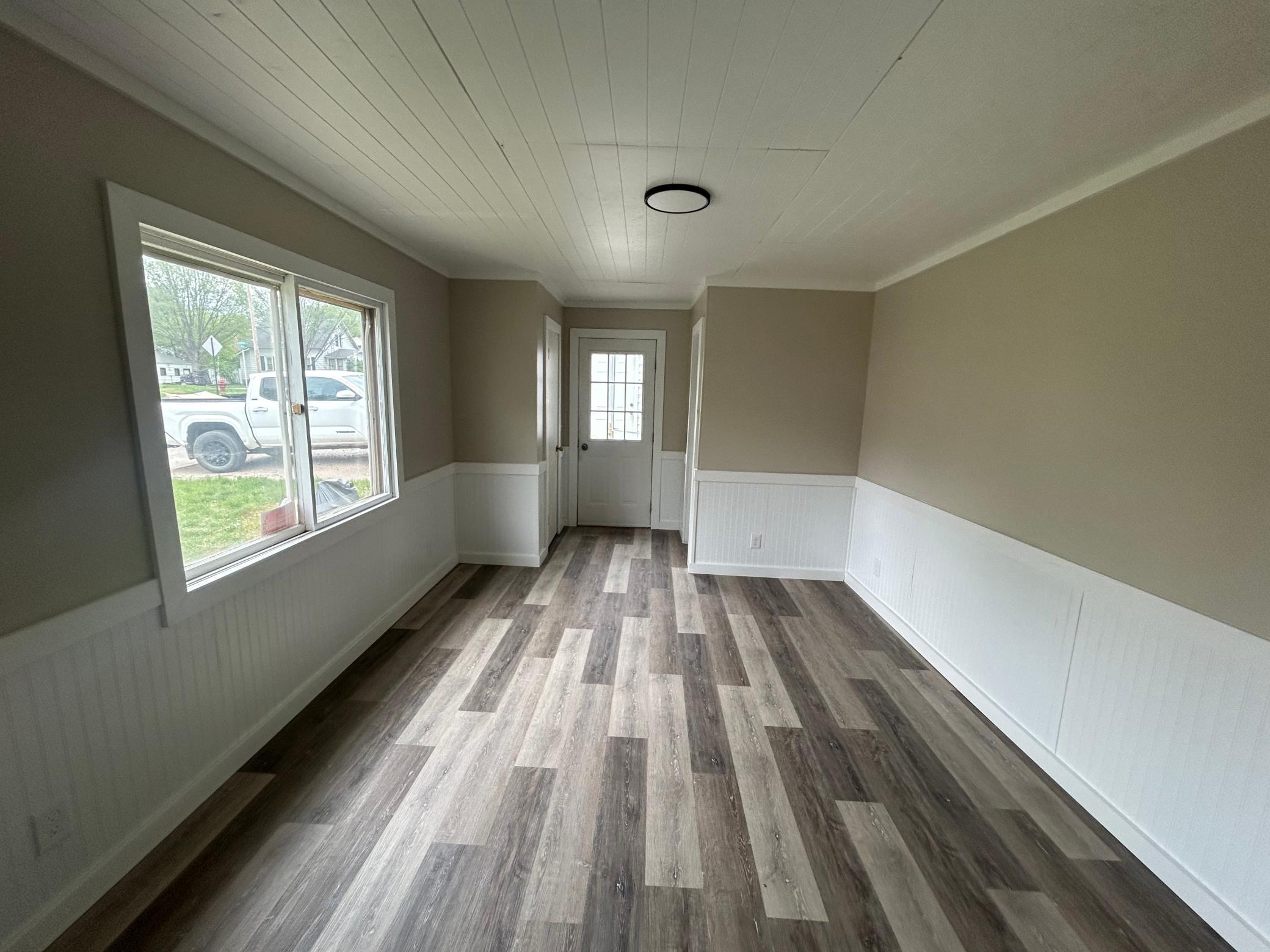 Dining space and back entryway