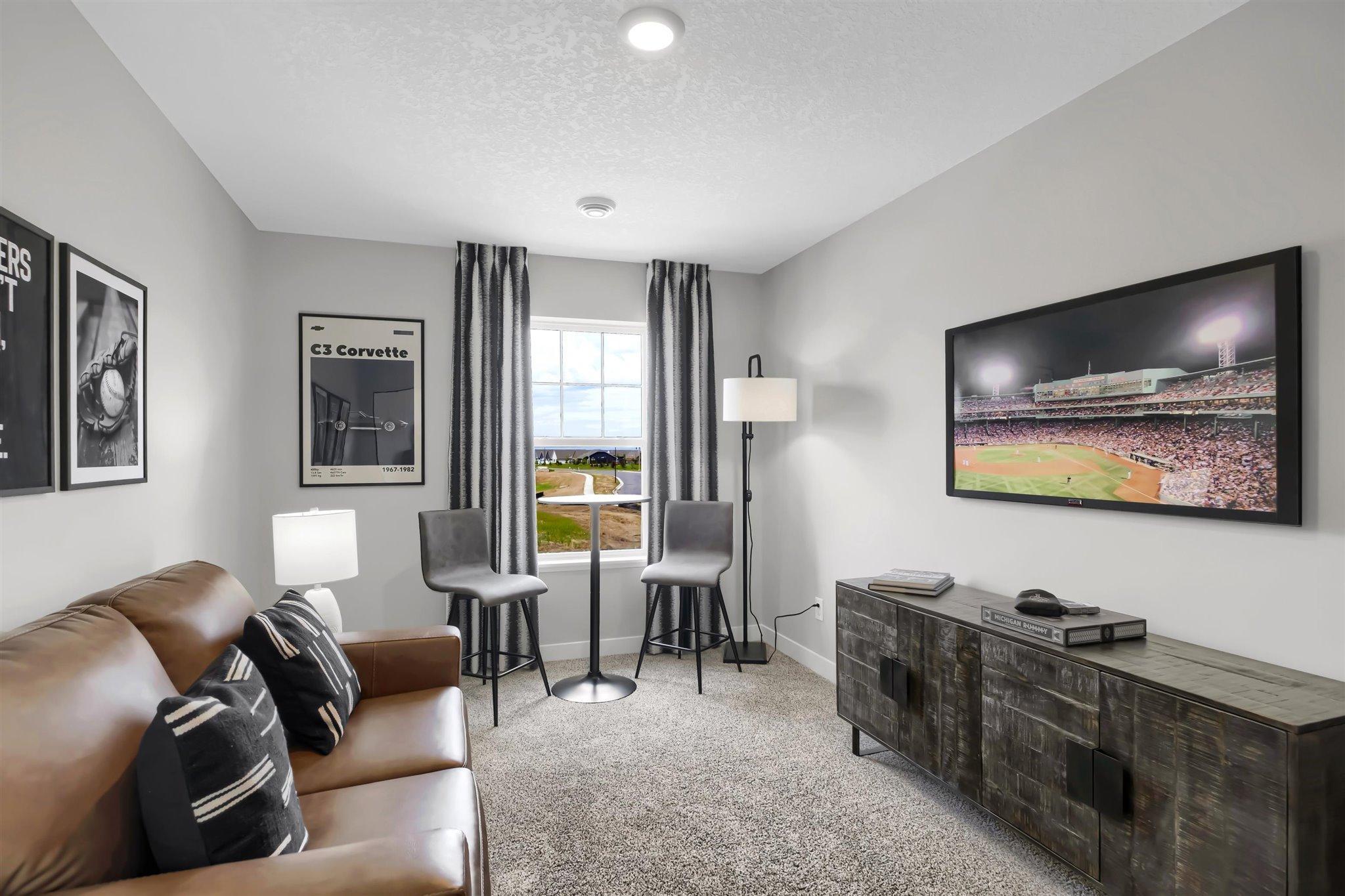 Fabulous loft or office space on upper level.