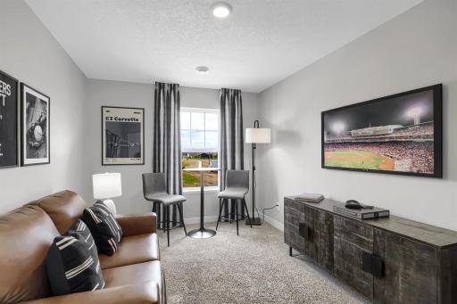 Fabulous loft or office space on upper level.